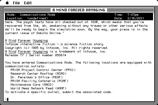 A Mind Forever Voyaging