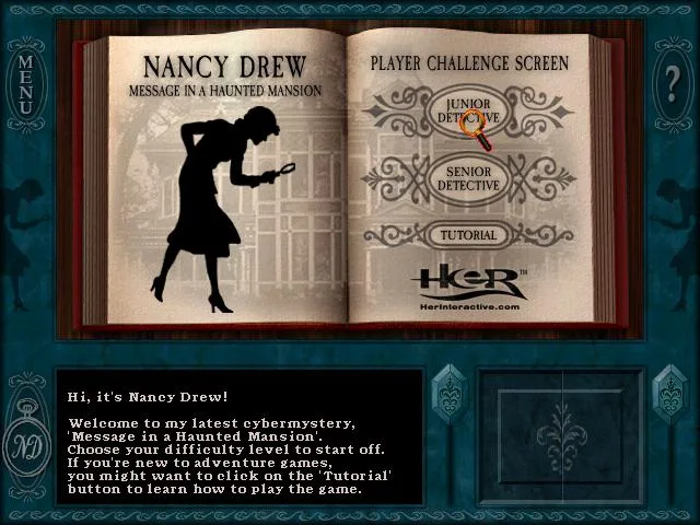 Nancy Drew: Message in a Haunted Mansion (2000) (GBA)