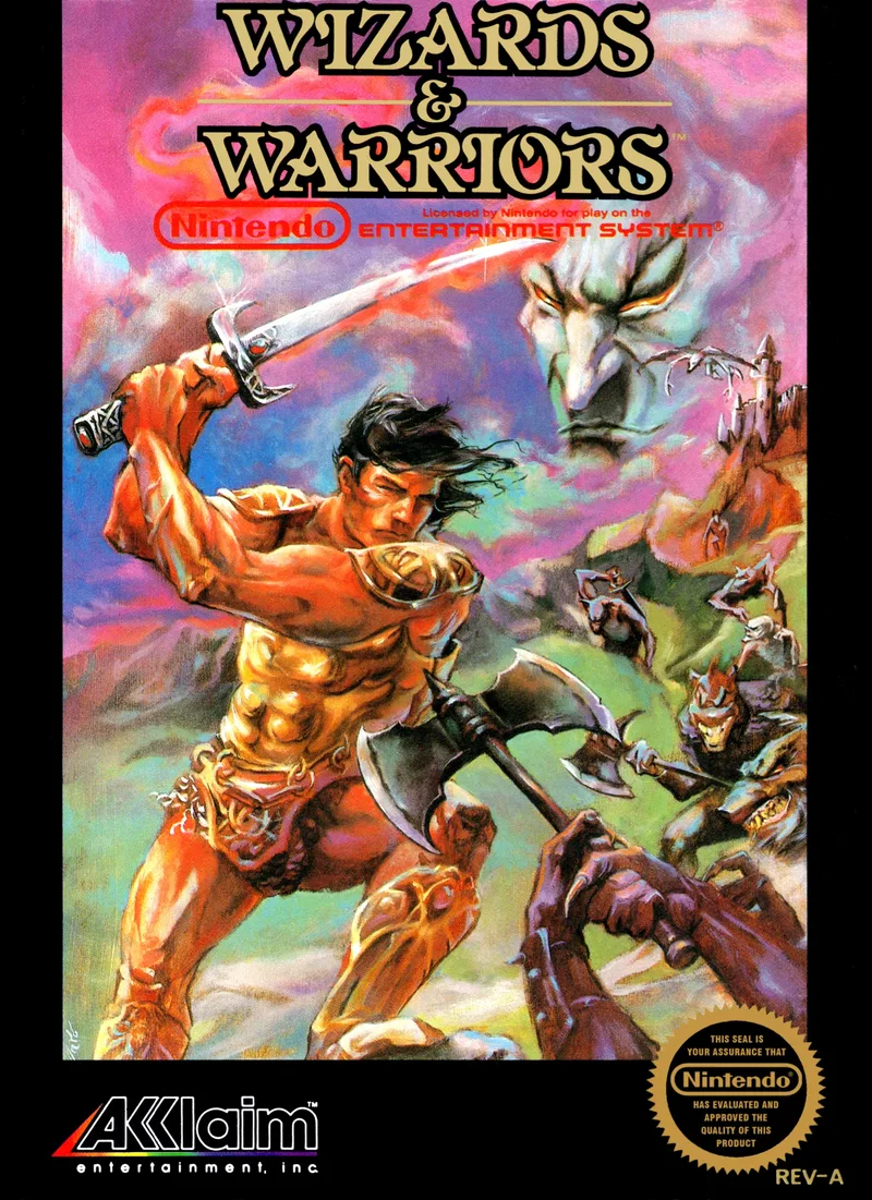 Wizards & Warriors [5 Screw] (NES)