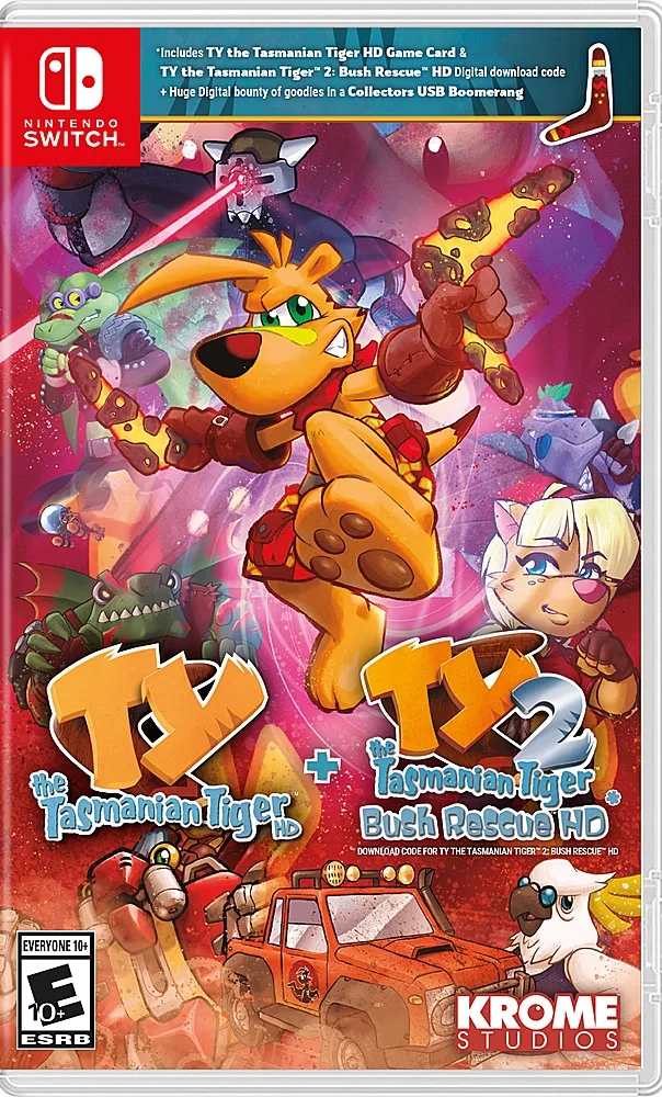 Ty The Tasmanian Tiger HD + Ty The Tasmanian Tiger 2: Bush Rescue HD Bundle (NSW)