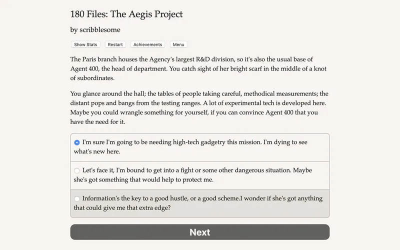 180 Files: The Aegis Project (PC)