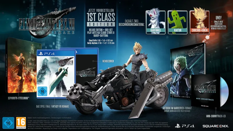Final Fantasy VII Remake [1st Class Edition] (PS4)