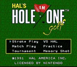 Hal's Hole in One Golf (SNES)