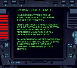 Turn and Burn: No-Fly Zone (SNES)
