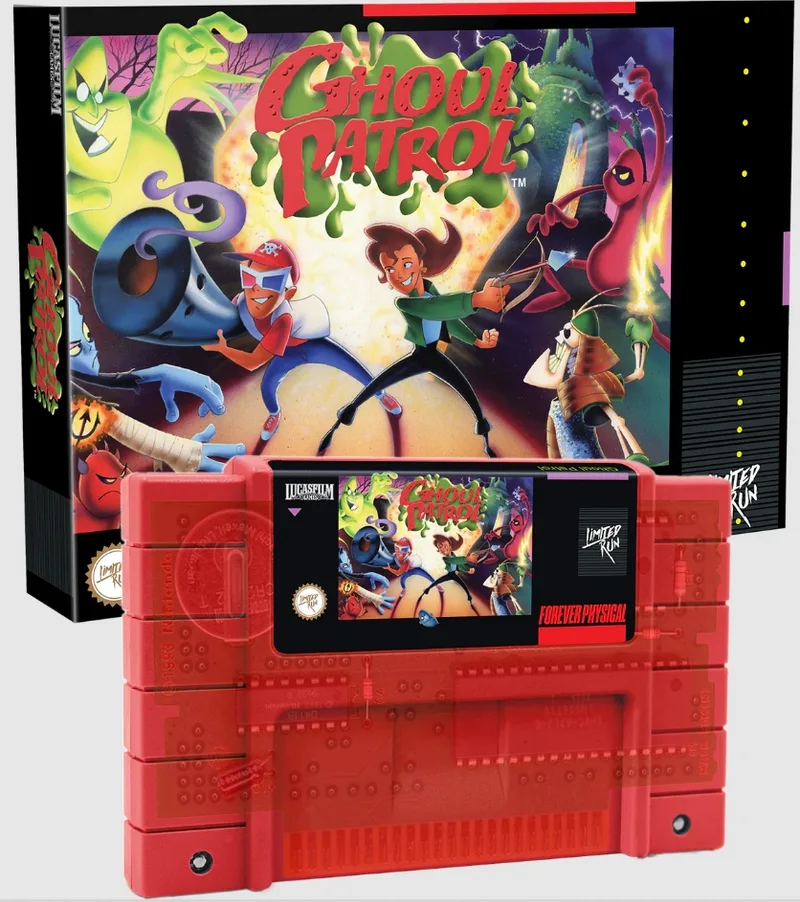 Ghoul Patrol - [Limited Run Games Transparent Red] (SNES)